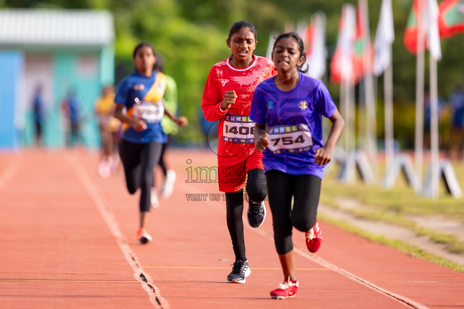 Day 3 of MWSC Interschool Athletics Championships 2024 held in Hulhumale Running Track, Hulhumale, Maldives on Monday, 11th November 2024. 
Photos by: Hassan Simah / Images.mv