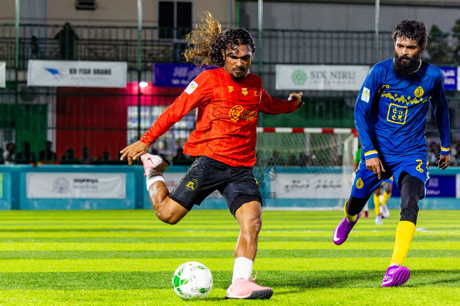 J Kovi Goani vs Fools SC in Day 2 of Laamehi Dhiggaru Ekuveri Futsal Challenge 2025 was held on Friday, 25th July 2025, at Dhiggaru Futsal Ground, Dhiggaru, Maldives Photos: Nausham Waheed  / images.mv