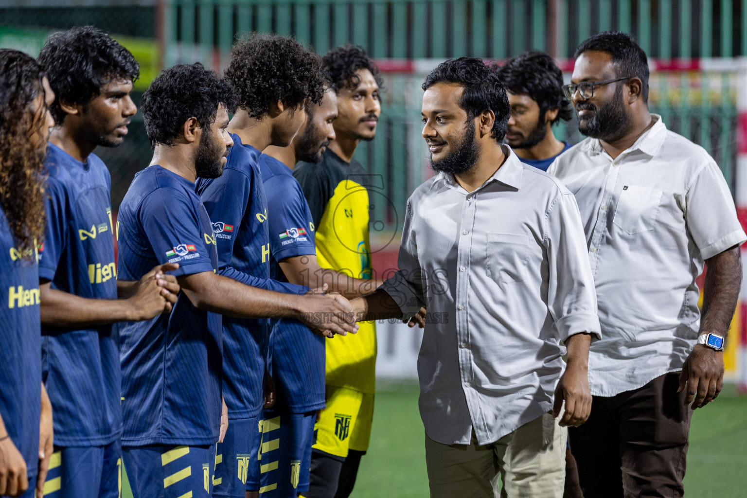 M Muli vs M Naalaafushi in Day 12 of Golden Futsal Challenge 2025 was held on Thursday, 16th January 2025, in Hulhumale', Maldives.
Photos: Hassan Simah / images.mv