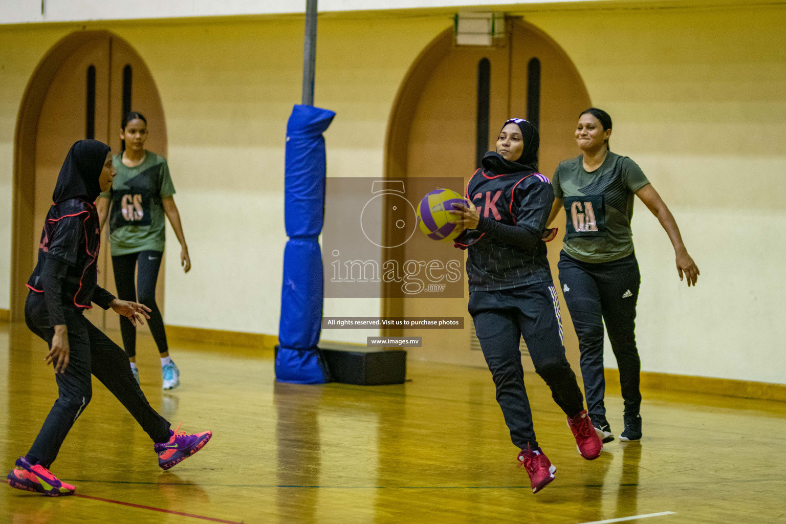 Kulhudhuffushi Youth & R.C vs Club Green Streets in the Finals of Milo National Netball Tournament 2021 (Women's) held on 5th December 2021 in Male', Maldives Photos: Ismail Thoriq / images.mv