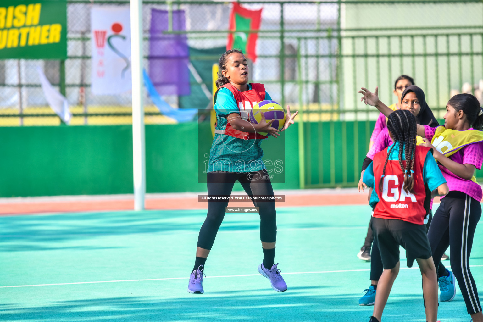 Day 8 of Junior Netball Championship 2022 on 11th March 2022 held in Male', Maldives. Photos by Nausham Waheed