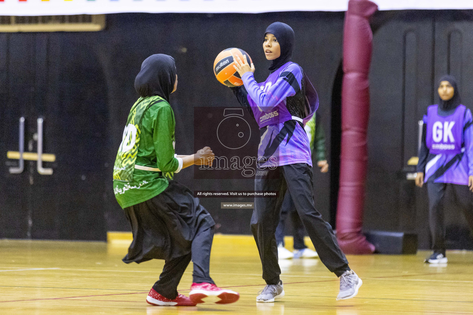 Day4 of 24th Interschool Netball Tournament 2023 was held in Social Center, Male', Maldives on 30th October 2023. Photos: Nausham Waheed / images.mv