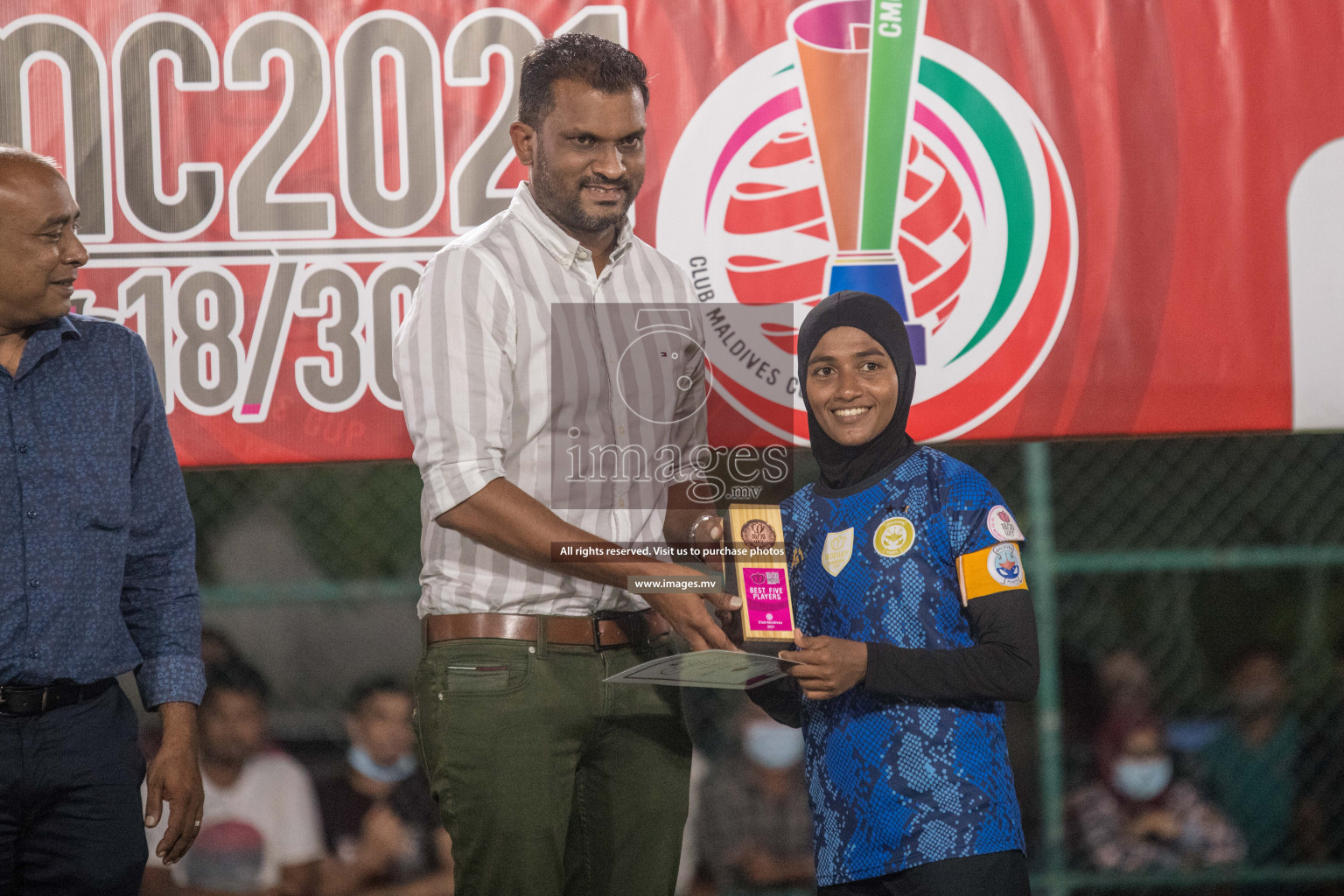 Ports Limited vs WAMCO - in the Finals 18/30 Women's Futsal Fiesta 2021 held in Hulhumale, Maldives on 18 December 2021. Photos by Nausham Waheed & Shuu Abdul Sattar