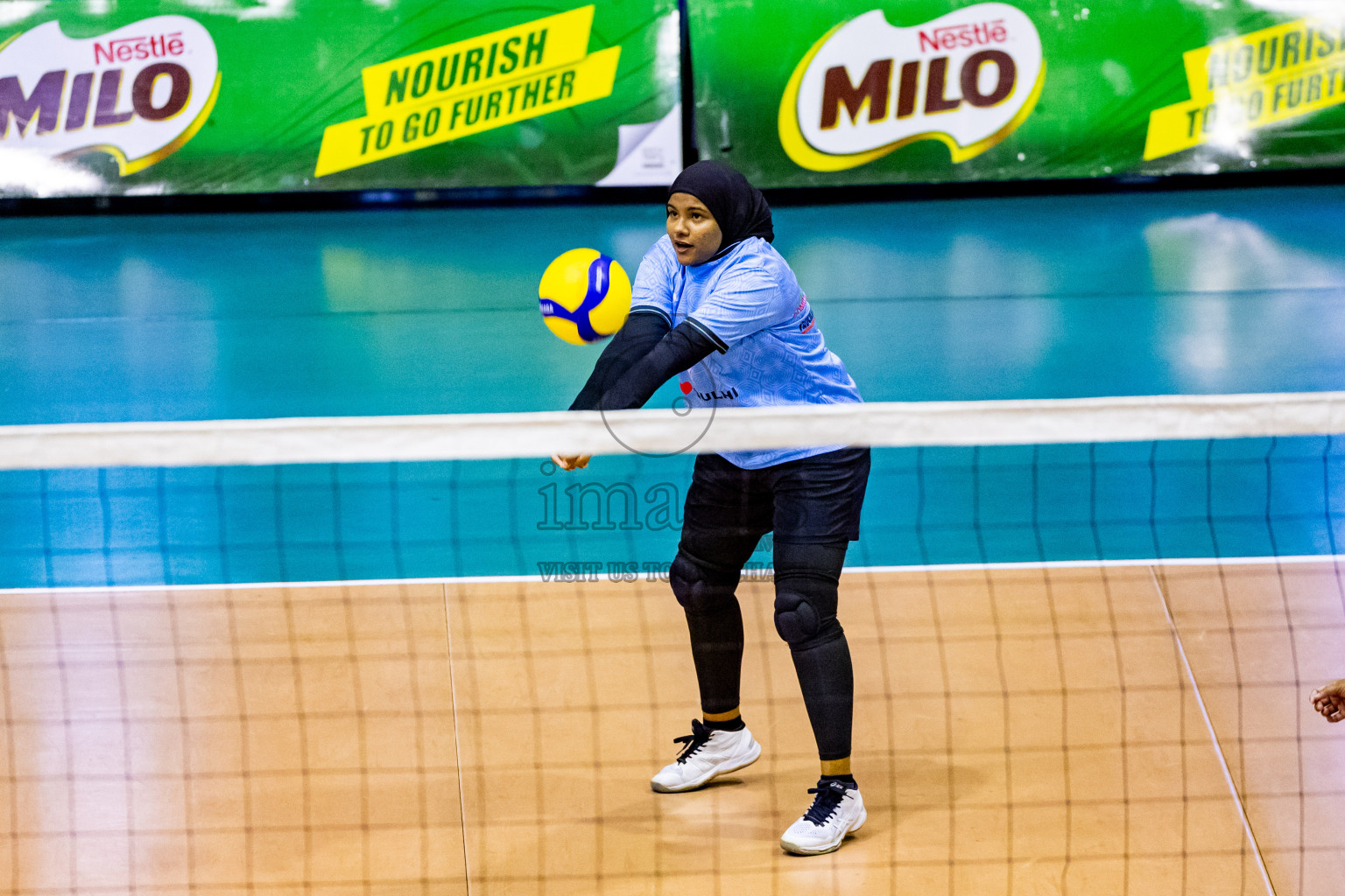 Day 3 of Women's Division of Milo VAM Cup 2024 held in Male', Maldives on Wednesday, 10th July 2024 at Social Center Indoor Hall Photos By: Nausham Waheed / images.mv