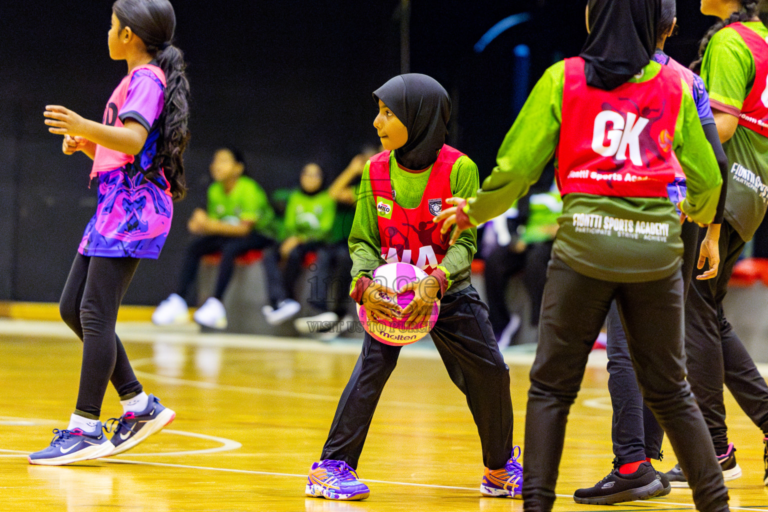 Netgen A vs N Sports Academy A in Day 3 of 3rd Netball Junior Championship, held at Social Center on Tuesday, 21st January 2025 . Photos: Nausham Waheed / images.mv