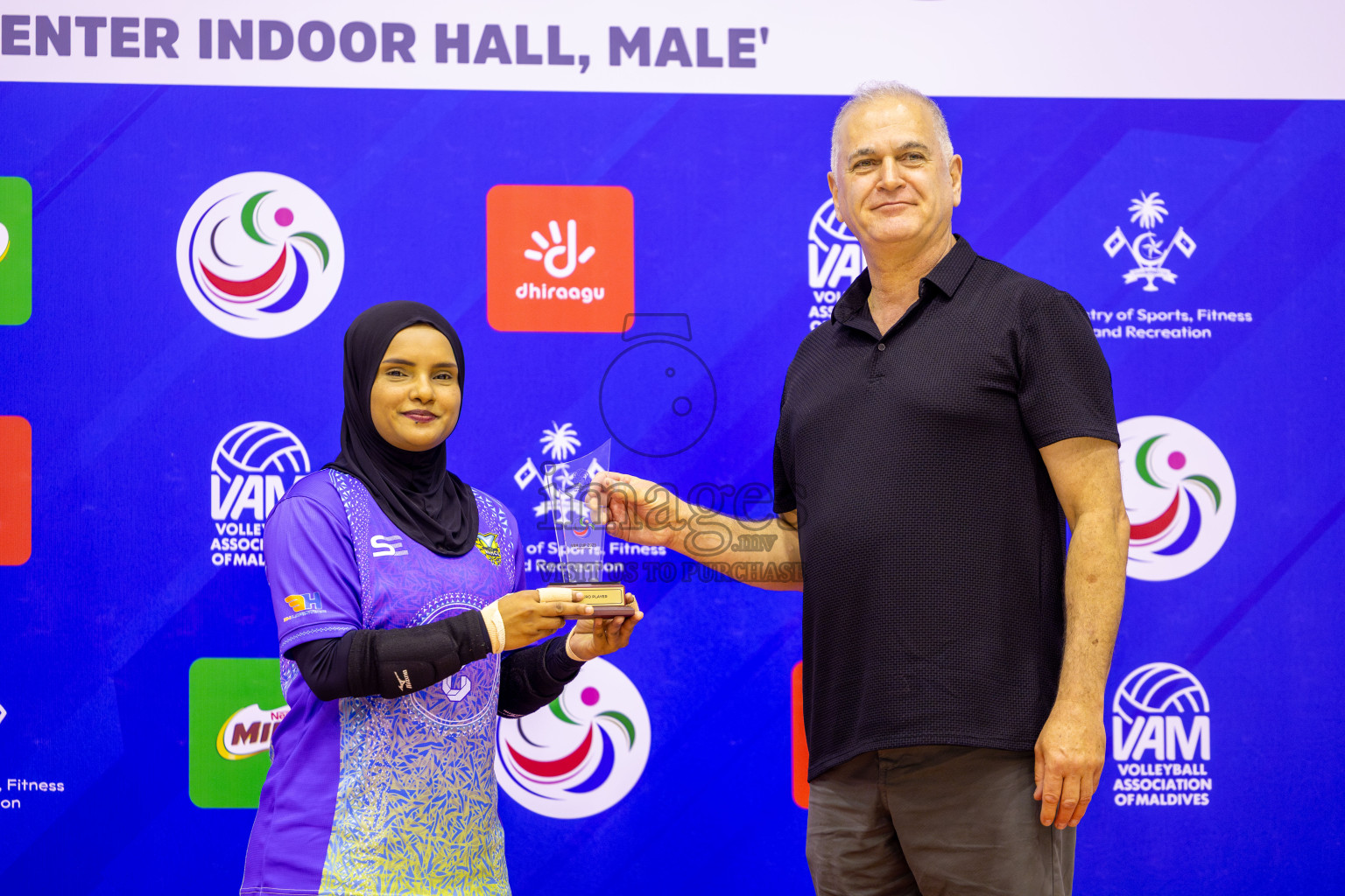 Police Club vs Club Wamco in the Final of Women's Division of VAM Cup 2025 held in Male', Maldives on Thursdsay, 17th April 2025 at Social Center Indoor Hall Photos By: Nausham Waheed / images.mv