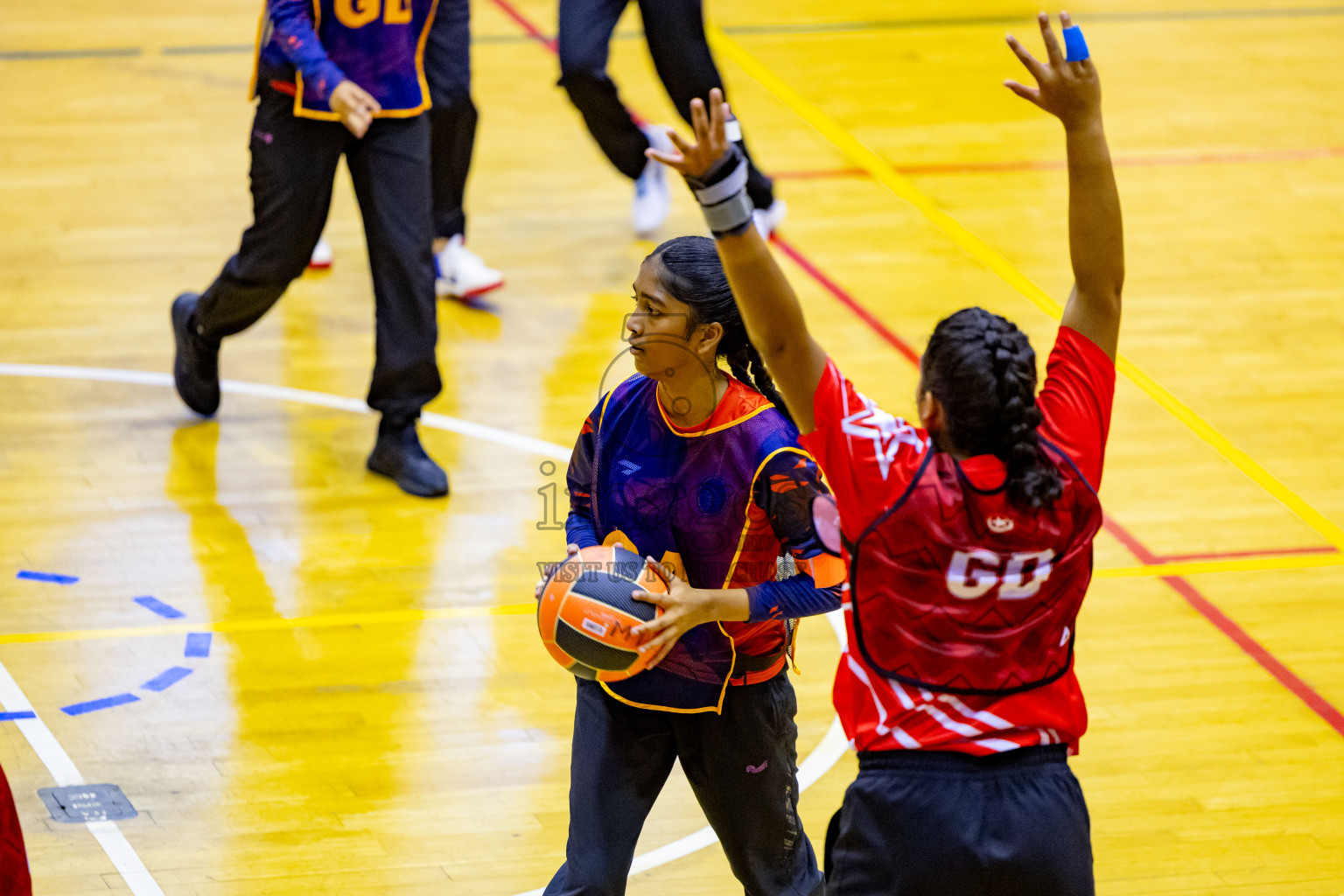 Day 6 of 25th Inter-School Netball Tournament was held in Social Center at Male', Maldives on Thursday, 15th August 2024. Photos: Nausham Waheed / images.mv