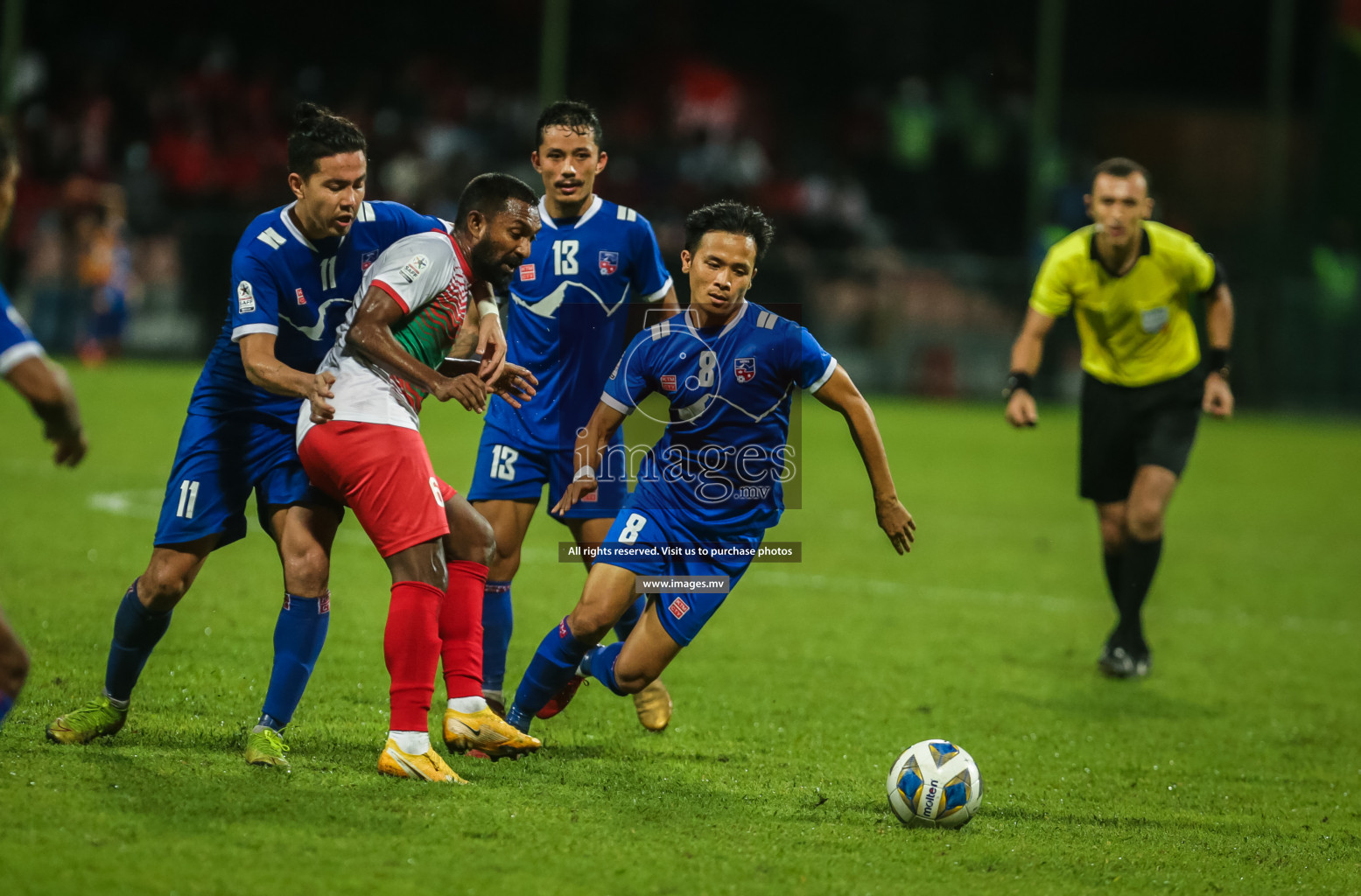 Maldives vs Nepal in SAFF Championship 2021 held on 1st October 2021 in Galolhu National Stadium, Male', Maldives