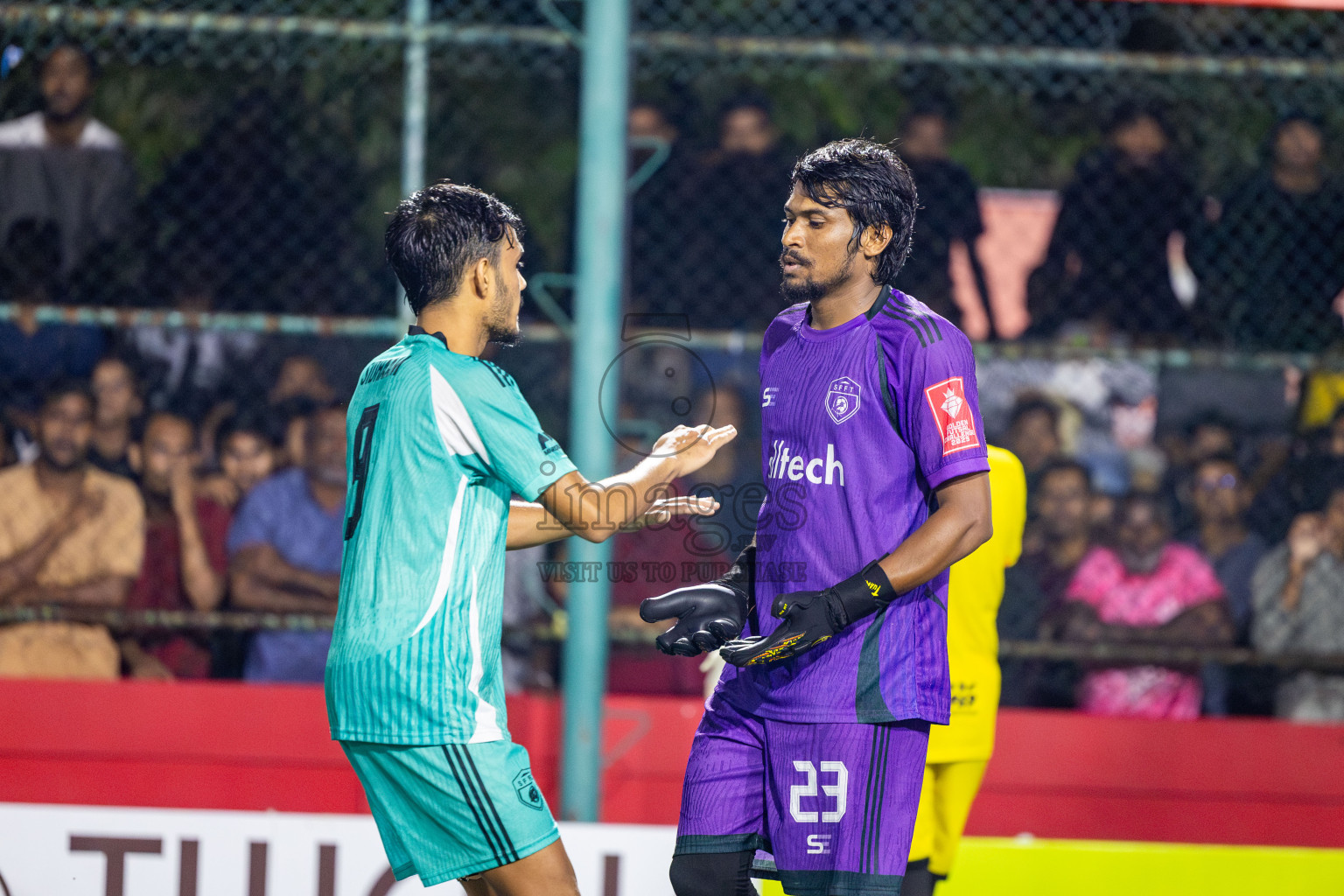 S Feydhoo vs S Hithadhoo in Seenu Atoll Final in Day 24 of Golden Futsal Challenge 2025 was held on Tuesday , 28th January 2025, in Hulhumale', Maldives. Photos: Nausham Waheed / images.mv