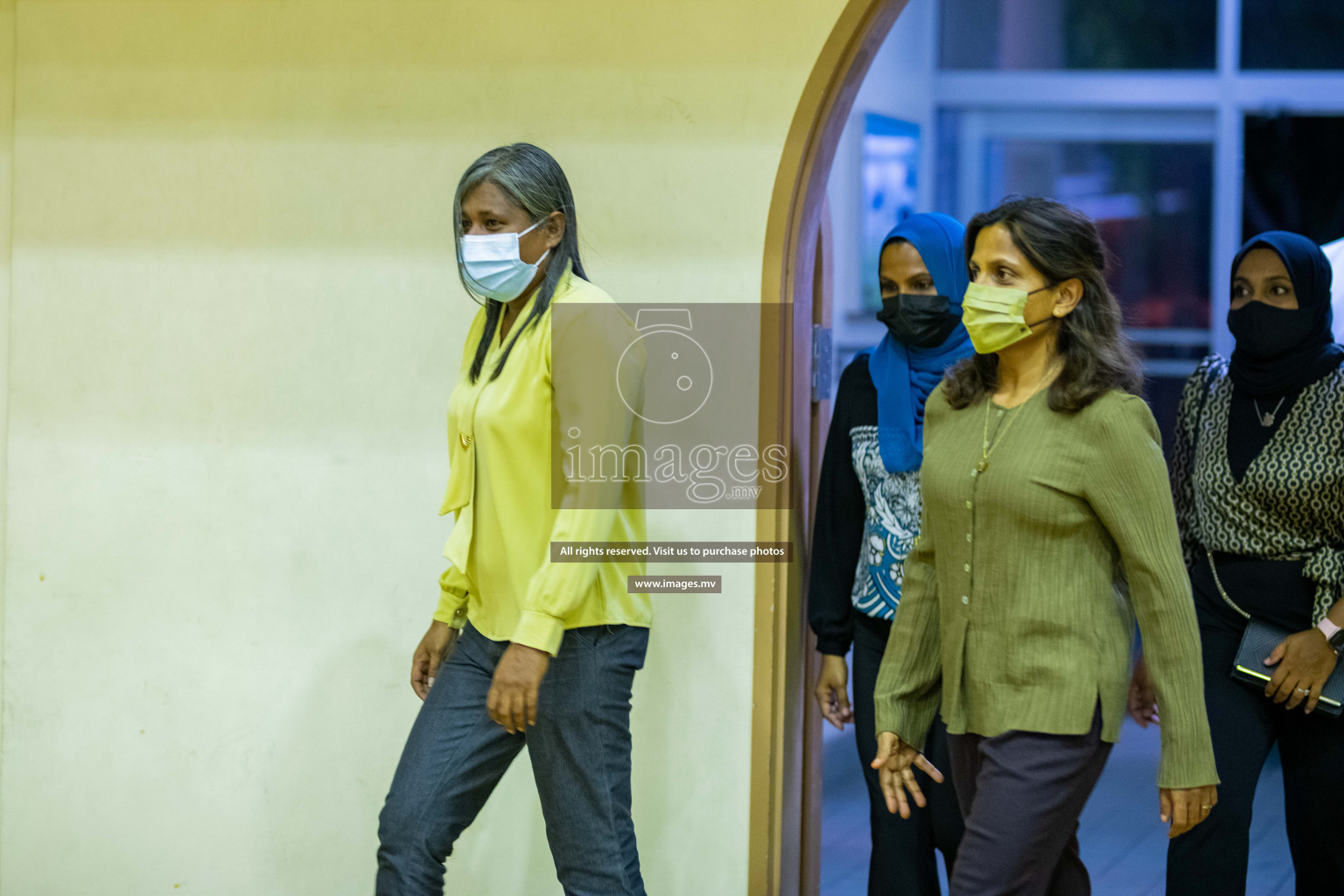 Kulhudhuffushi Youth & R.C vs Club Green Streets in the Finals of Milo National Netball Tournament 2021 (Women's) held on 5th December 2021 in Male', Maldives Photos: Ismail Thoriq / images.mv