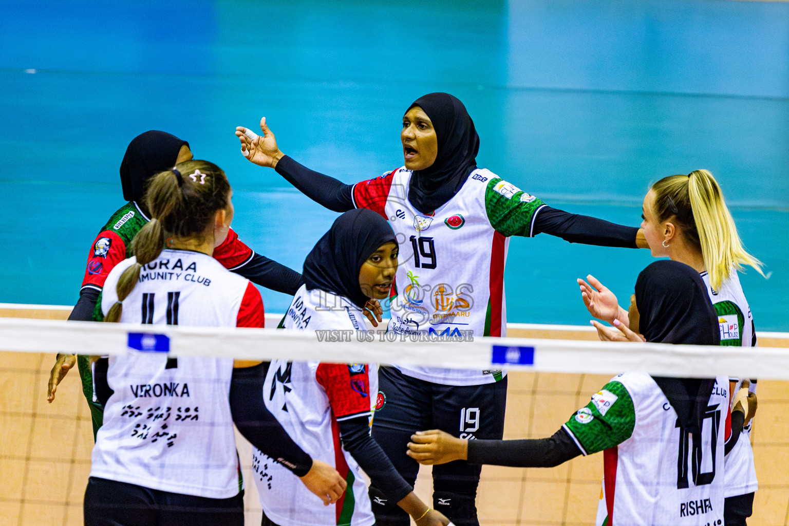Huraa Community Club vs Flexor Sports Club in Semi Finals of Women's Division of VAM Cup 2025 held in Male', Maldives on Tuesday, 15th April 2025 at Social Center Indoor Hall Photos By: Nausham Waheed / images.mv