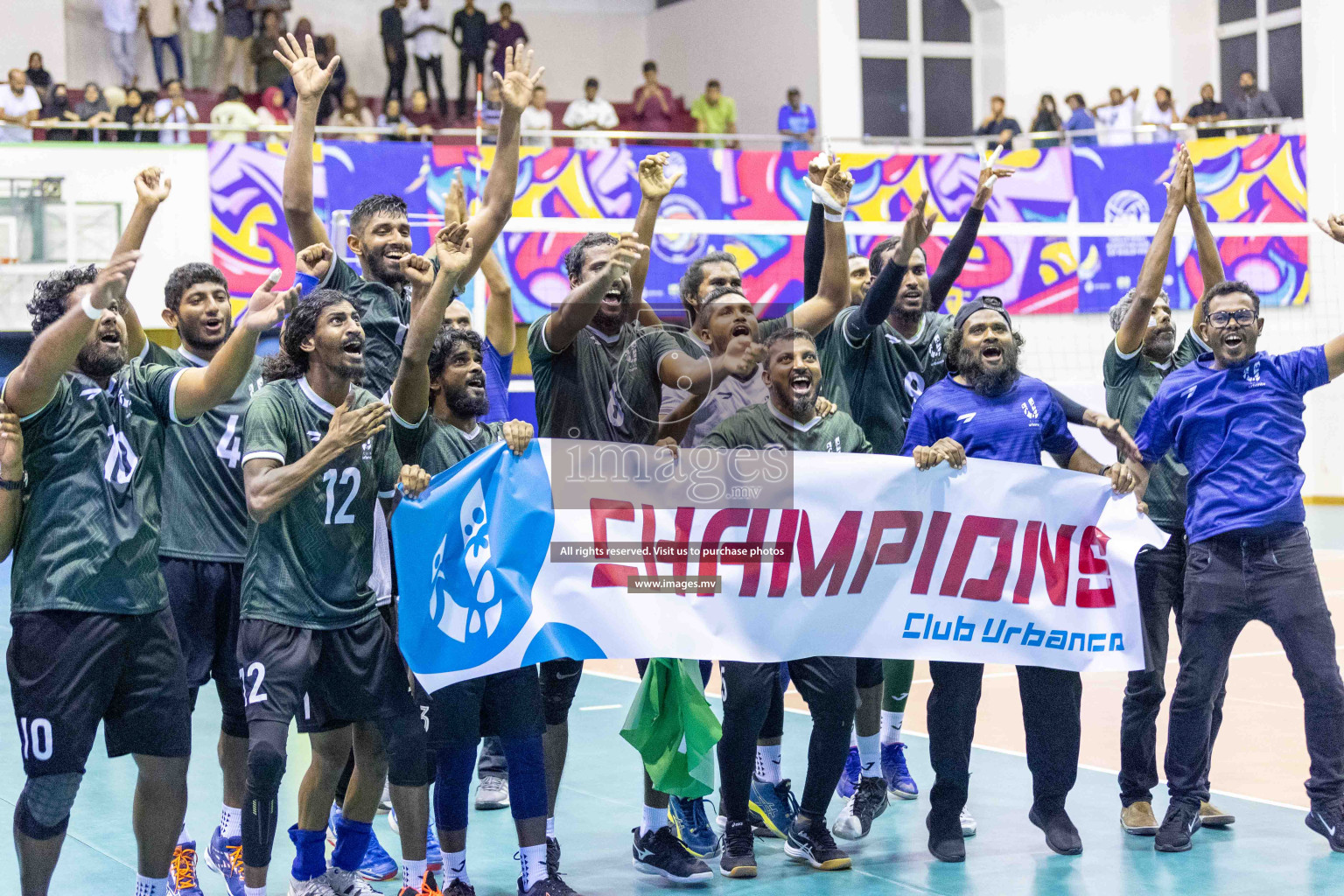 Final of Inter Company-Office Volleyball Tournament 2023 was held in Social Center, Male', Maldives on Saturday, 20th May 2023.  Photos: Ismail Thoriq / images.mv