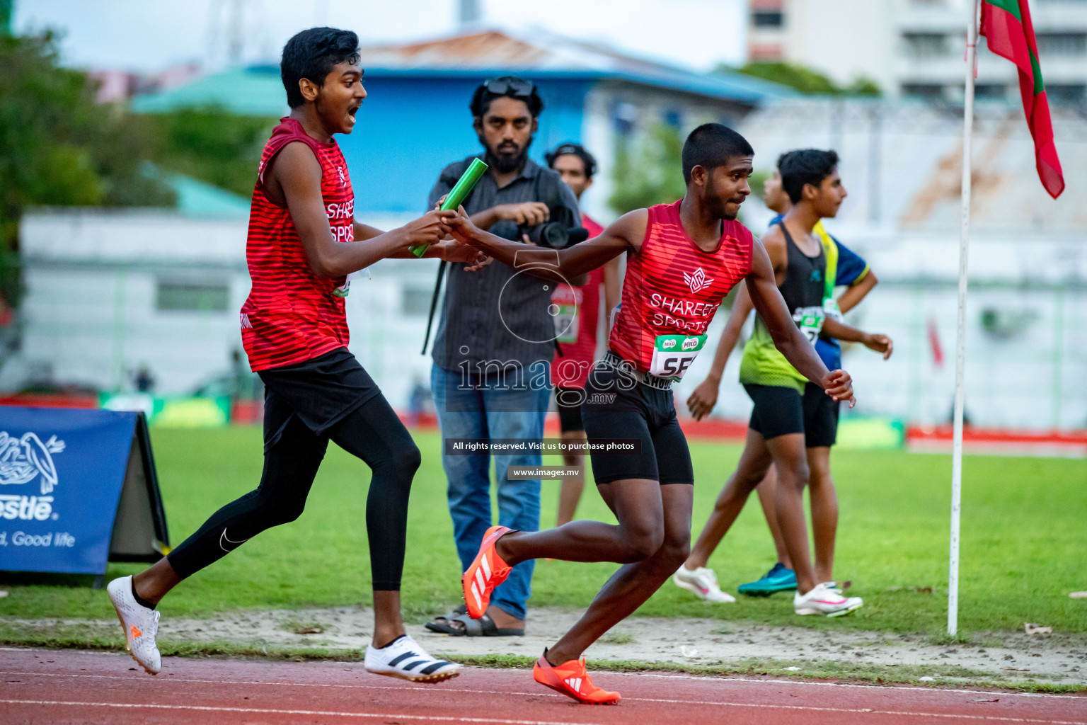 Day 2 of National Athletics Championship 2023 was held in Ekuveni Track at Male', Maldives on Friday, 24th November 2023. Photos: Hassan Simah / images.mv