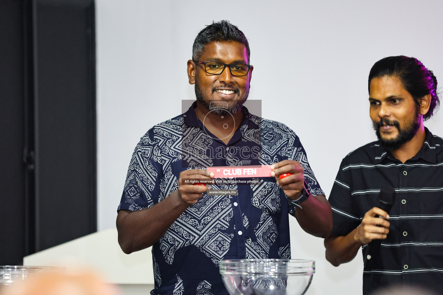 Round of 16 Draw of Club Maldives 2023 held in Boalhage Male, Maldives, on Monday, 31st July 2023 Photos: Nausham Waheed / images.mv