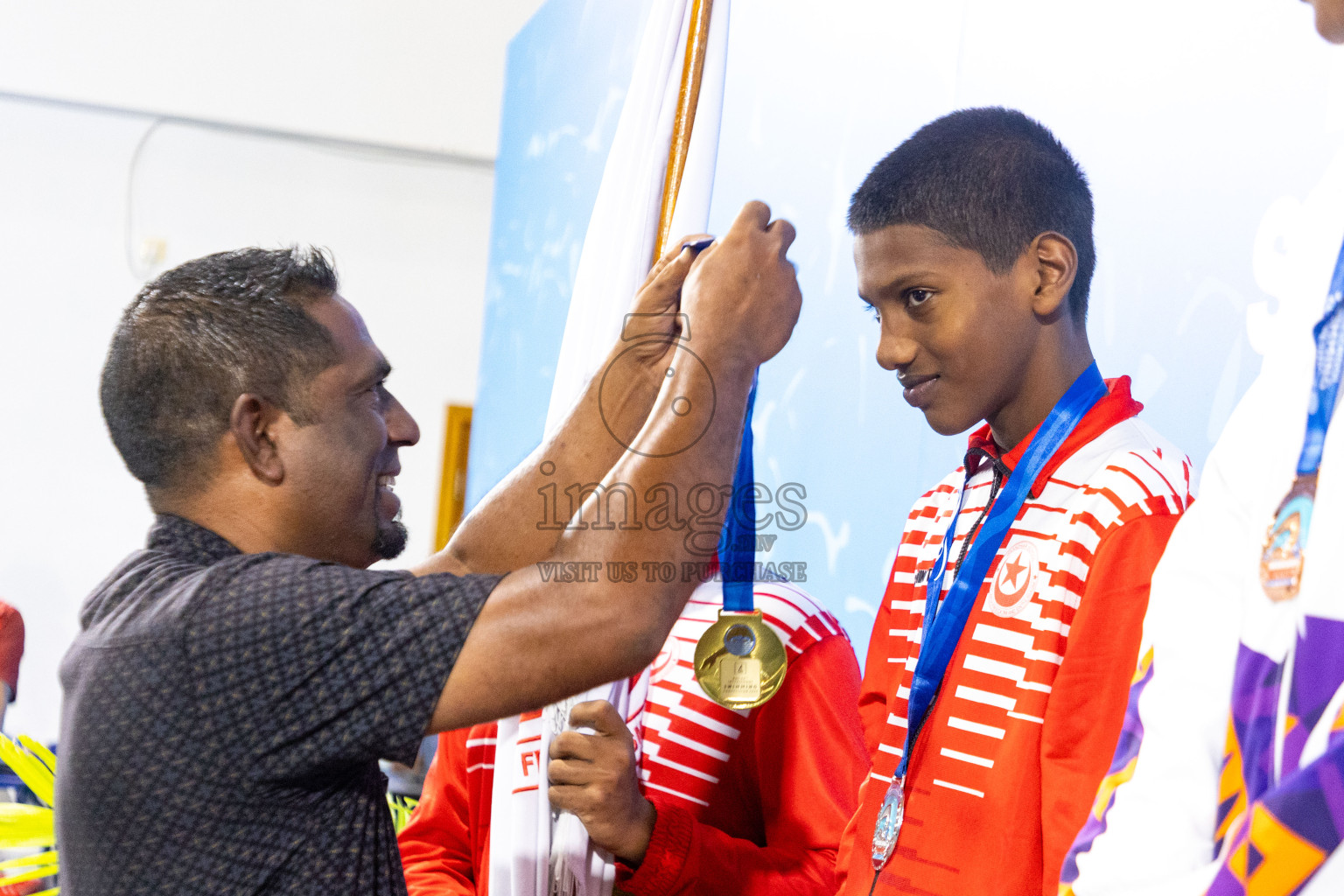 Day 4 of 20th Inter-school Swimming Competition 2024 held in Hulhumale', Maldives on Tuesday, 15th October 2024. Photos: Ismail Thoriq / images.mv