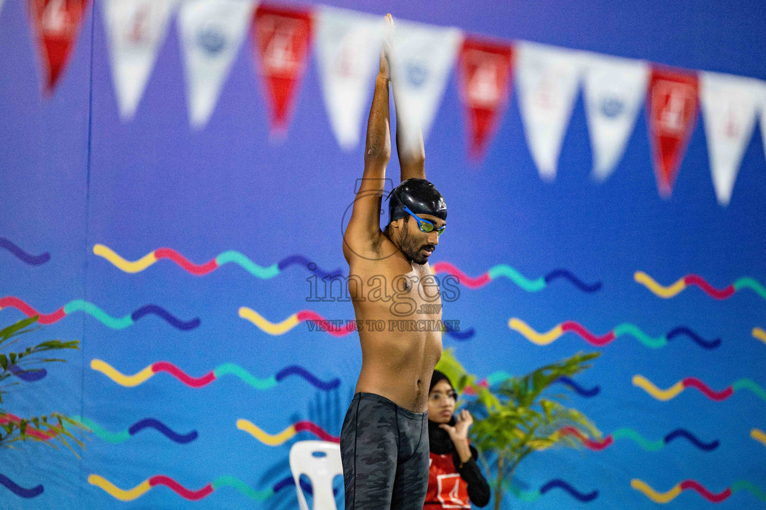 Day 5 of National Swimming Competition 2024 held in Hulhumale', Maldives on Tuesday, 17th December 2024. Photos: Hassan Simah / images.mv