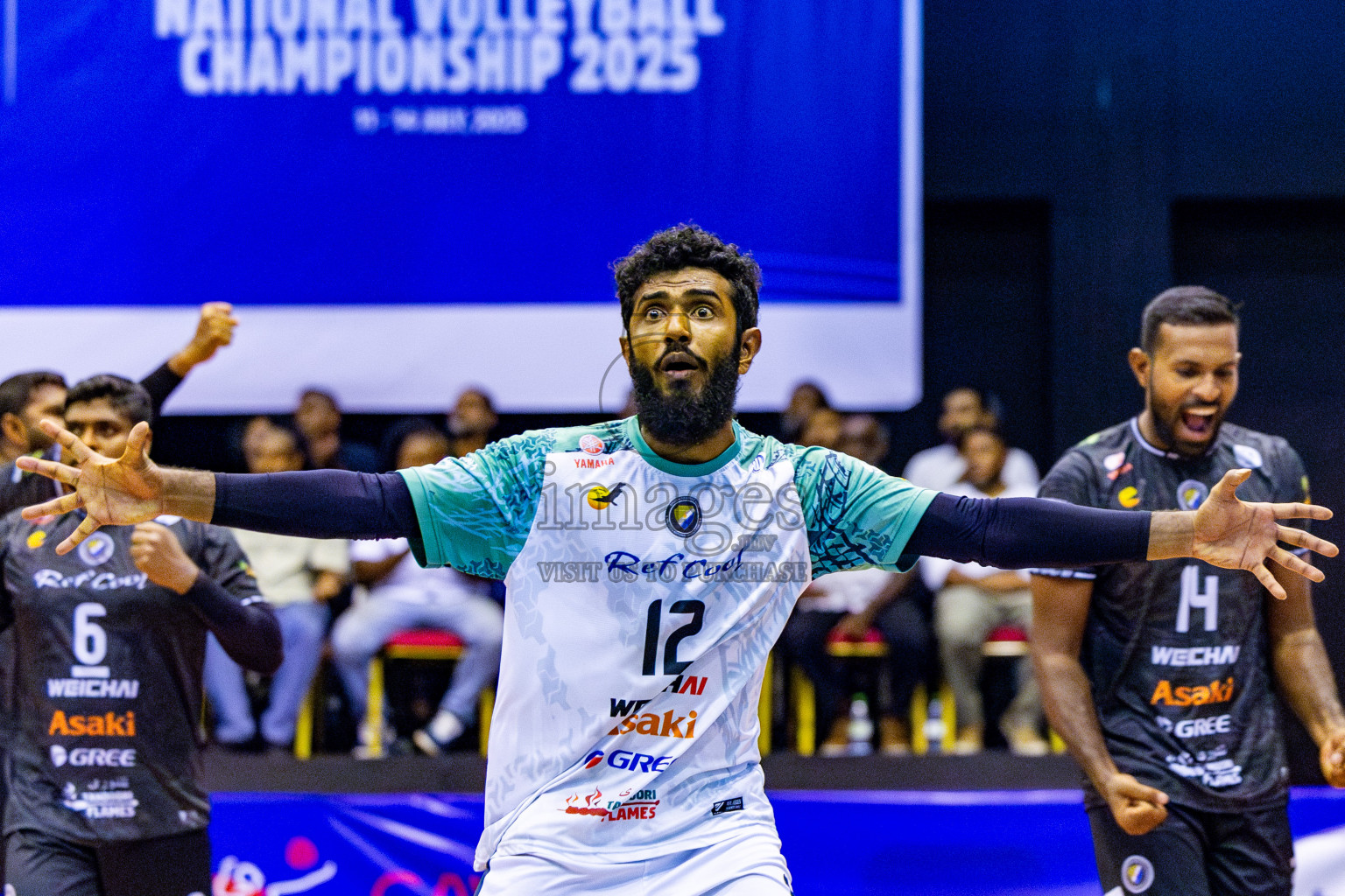 Dhivehi Sifainge Club vs Club HDC in the Final of MILO VAM Cup 2025 held in Male', Maldives on Wednesday, 2nd July 2025 at Social Center Indoor Hall Photos By: Nausham Waheed / images.mv
