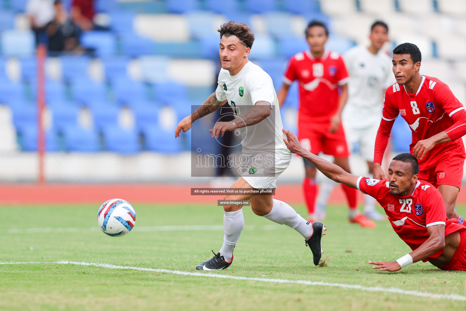 Nepal vs Pakistan in SAFF Championship 2023 held in Sree Kanteerava Stadium, Bengaluru, India, on Tuesday, 27th June 2023. Photos: Nausham Waheed, Hassan Simah / images.mv