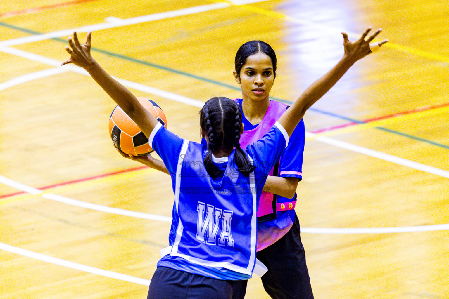 Kulhudhuffushi Youth & Recreation Club vs Sports Club Shining Star in Day 4 of 21st National Netball Tournament was held in Social Canter at Male', Maldives on Sunday, 19th May 2024. Photos: Nausham Waheed / images.mv