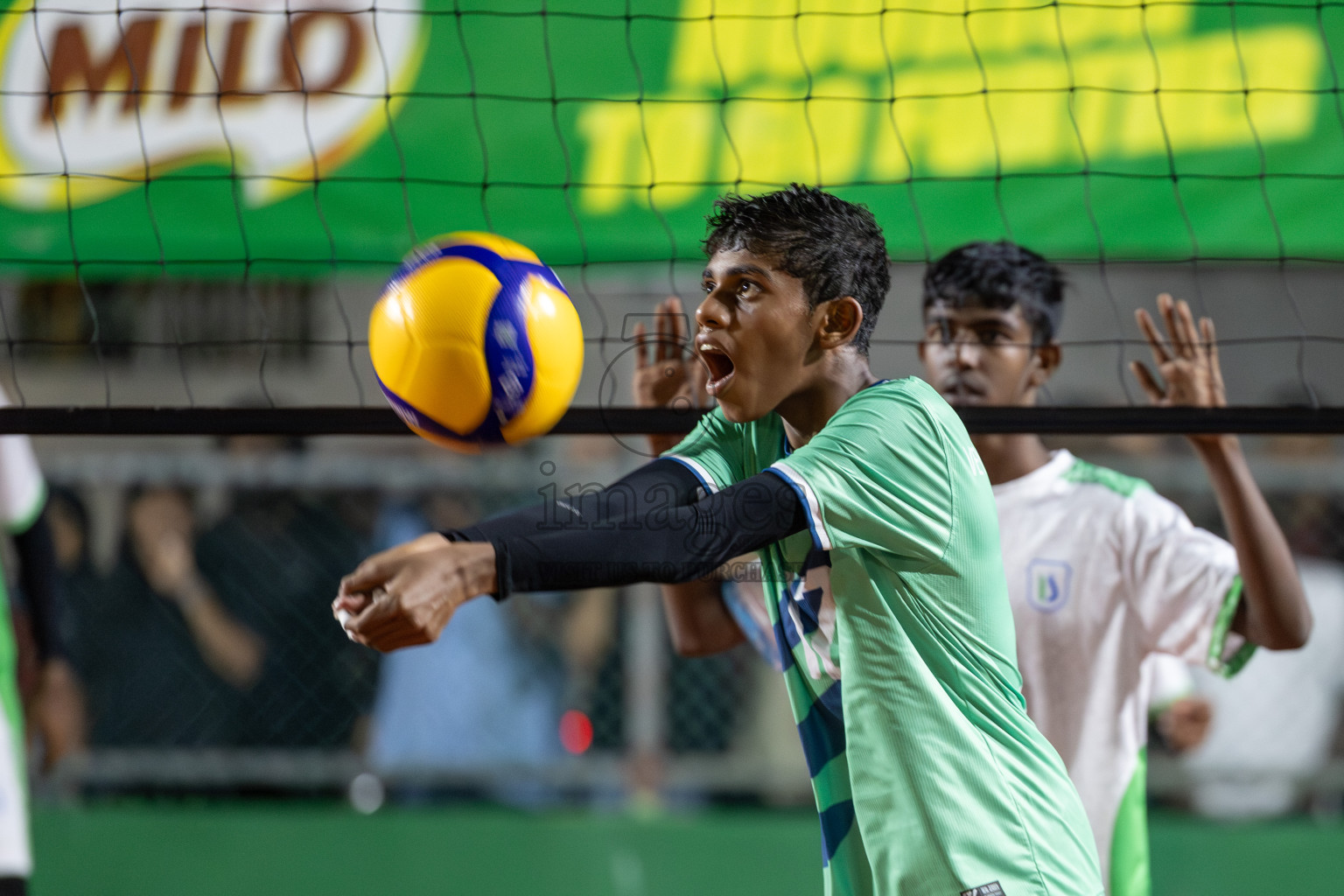 Day 4 of Interschool Volleyball Tournament 2024 was held in Ekuveni Volleyball Court at Male', Maldives on Sunday, 26th November 2024. Photos: Mohamed Mahfooz Moosa / images.mv