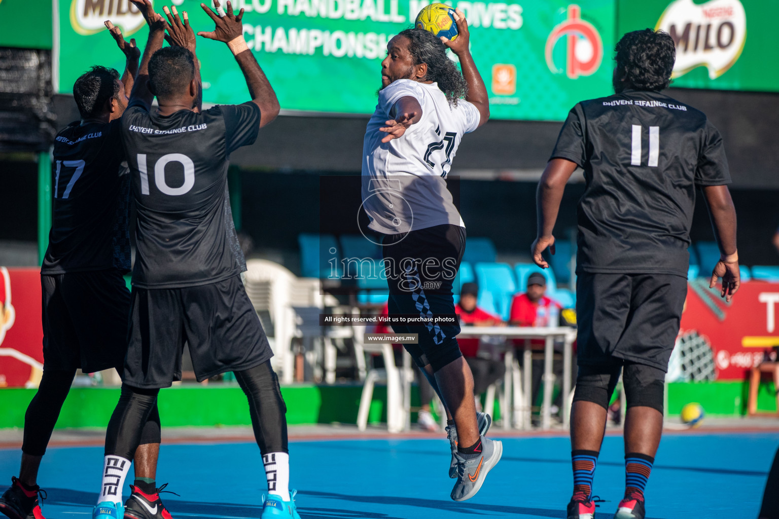 Day 9 of 6th MILO Handball Maldives Championship 2023, held in Handball ground, Male', Maldives on 28th May 2023 Photos: Nausham Waheed/ Images.mv