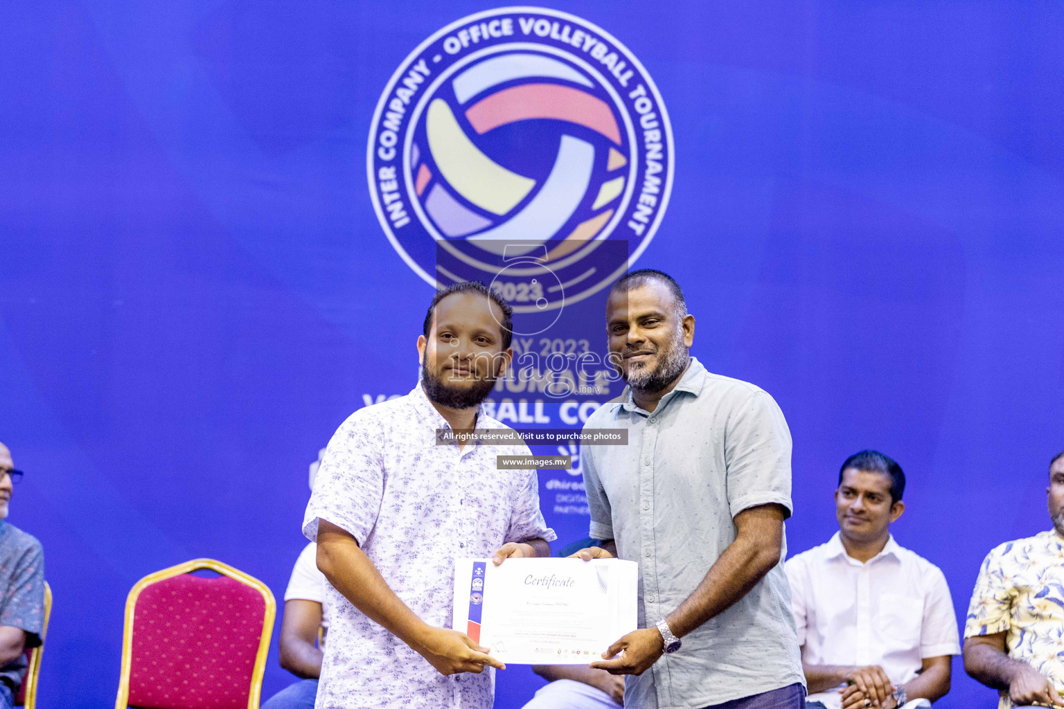 Final of Inter Company-Office Volleyball Tournament 2023 was held in Social Center, Male', Maldives on Saturday, 20th May 2023.  Photos: Ismail Thoriq / images.mv