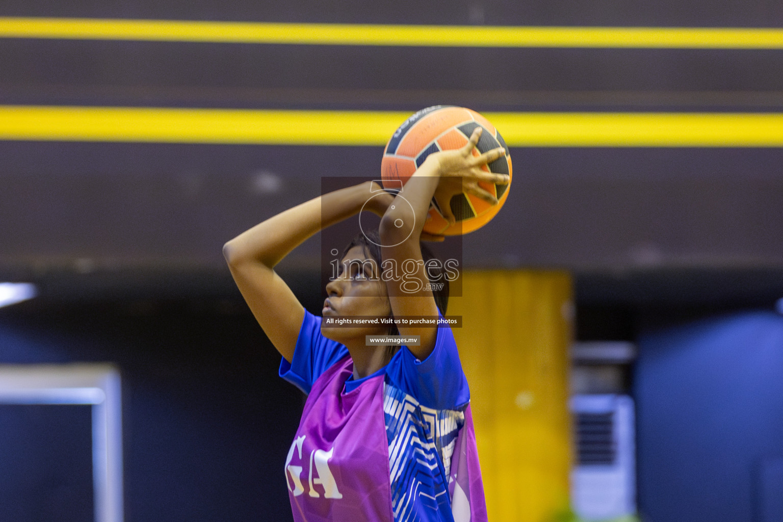 Day 11 of 24th Interschool Netball Tournament 2023 was held in Social Center, Male', Maldives on 6th November 2023. Photos: Mohamed Mahfooz Moosa / images.mv