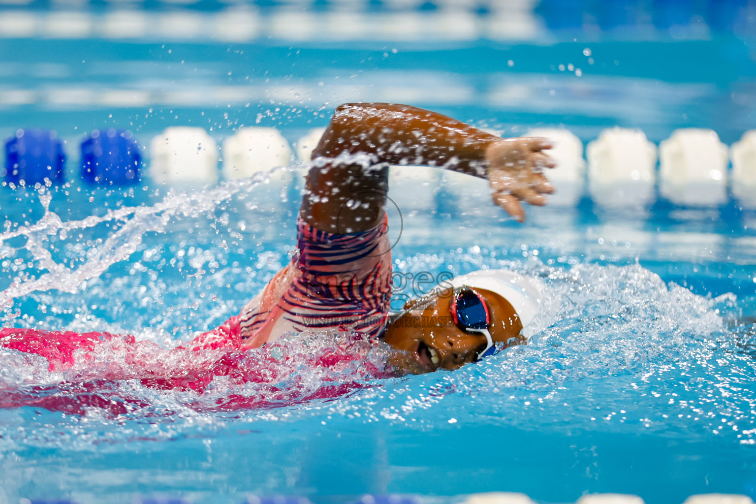 Day 4 of BML 6th National Kids Swimming Kids Festival 2025 held in Hulhumale', Maldives on Thursday, 6th November 2024. 
Photos: Hassan Simah / images.mv