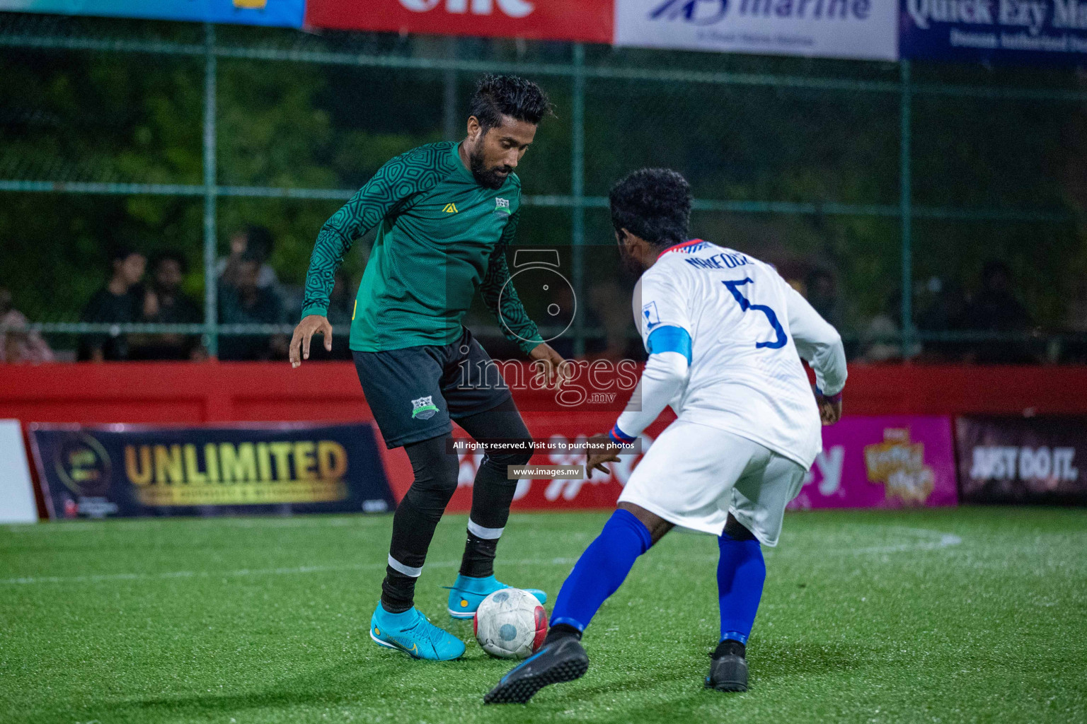 GA. Dhaandhoovs vs GA. Nilandhoo in Day 2 of Golden Futsal Challenge 2023 on 06 February 2023 in Hulhumale, Male, Maldives