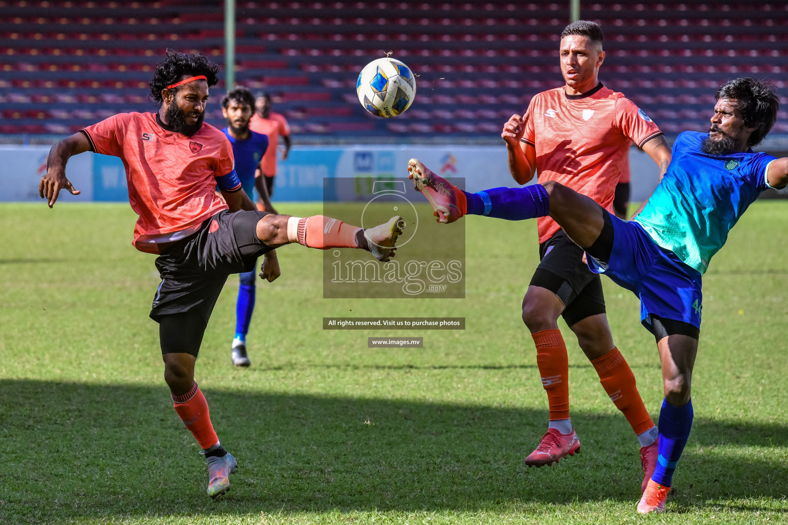 Club Eagles vs Super United sports in the FA Cup 2022 on 15th Aug 2022, held in National Football Stadium, Male', Maldives Photos: Nausham Waheed / Images.mv