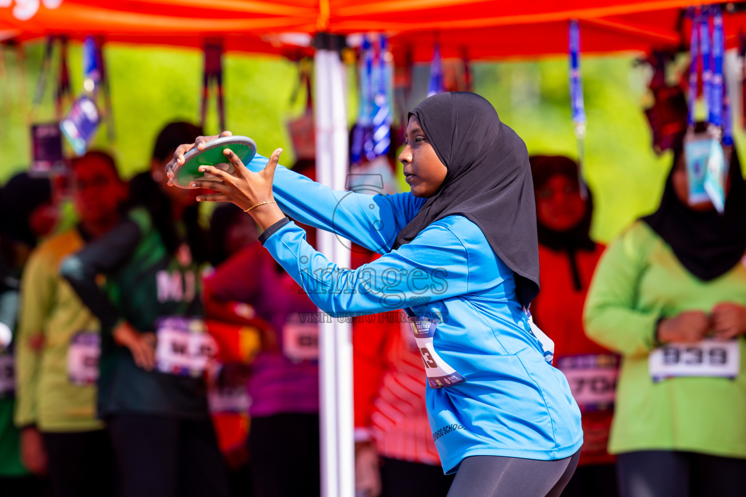 Day 6 of MWSC Interschool Athletics Championships 2024 held in Hulhumale Running Track, Hulhumale, Maldives on Thursday, 14th November 2024. Photos by: Nausham Waheed / Images.mv