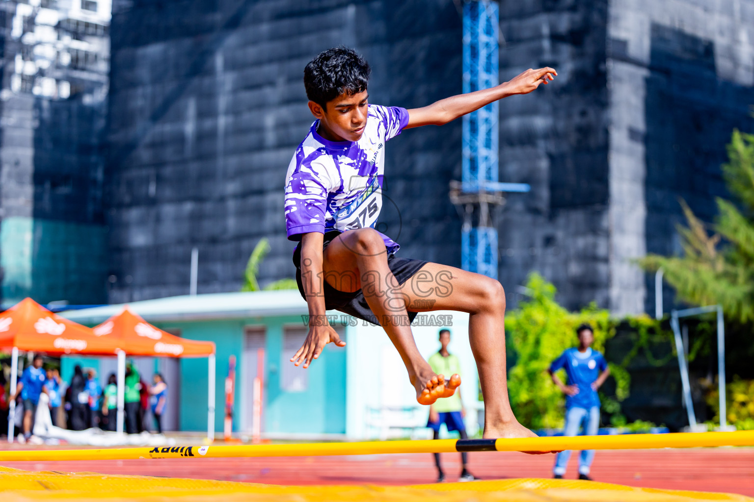 Day 3 of MWSC Interschool Athletics Championships 2024 held in Hulhumale Running Track, Hulhumale, Maldives on Monday, 11th November 2024. Photos by:  Nausham Waheed / Images.mv