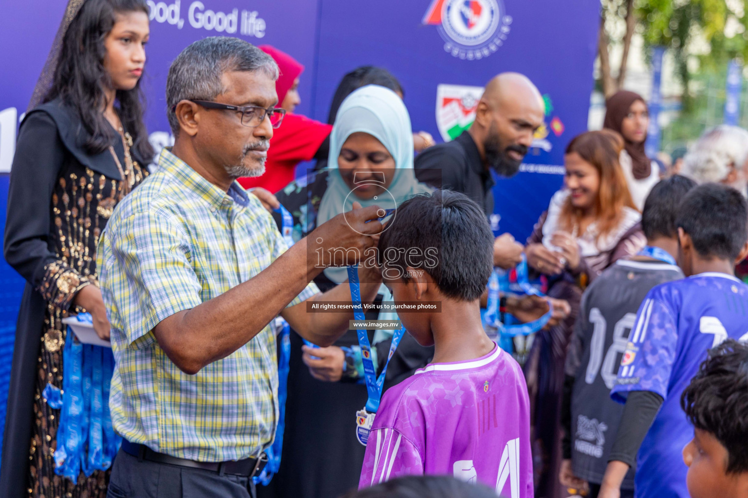 Day 4 of Nestle Kids Football Fiesta, held in Henveyru Football Stadium, Male', Maldives on Saturday, 14th October 2023
Photos: Ismail Thoriq / images.mv