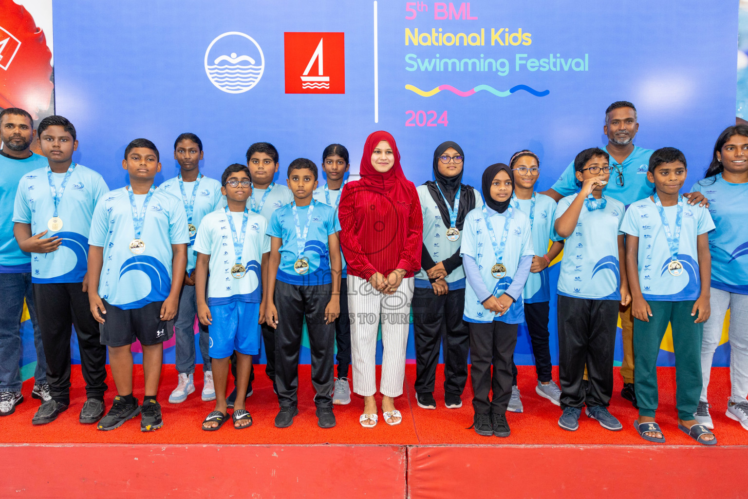 Closing of BML 5th National Swimming Kids Festival 2024 held in Hulhumale', Maldives on Saturday, 23rd November 2024.
Photos: Ismail Thoriq / images.mv