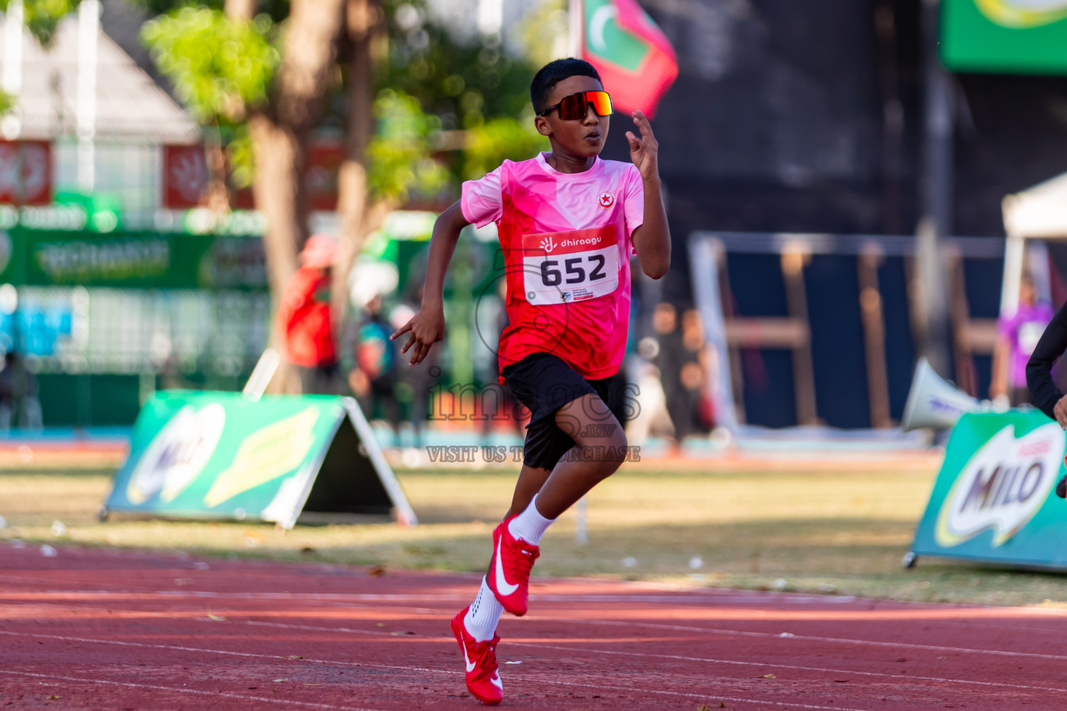 Day 2 of Inter-school Athletics Championship 2025 held in Ekuveni Synthetic Track, Male', Maldives on Tuesday, 07th October 2025. Photos by: Riza / Images.mv