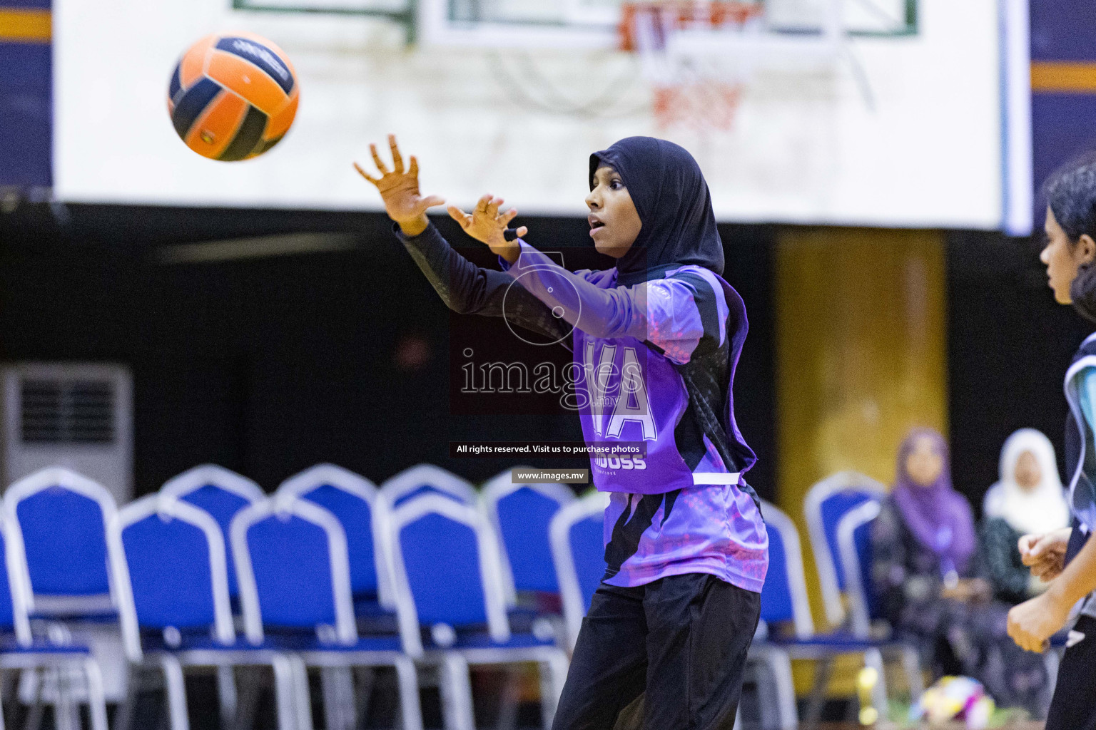 Day 11 of 24th Interschool Netball Tournament 2023 was held in Social Center, Male', Maldives on 6th November 2023. Photos: Nausham Waheed / images.mv