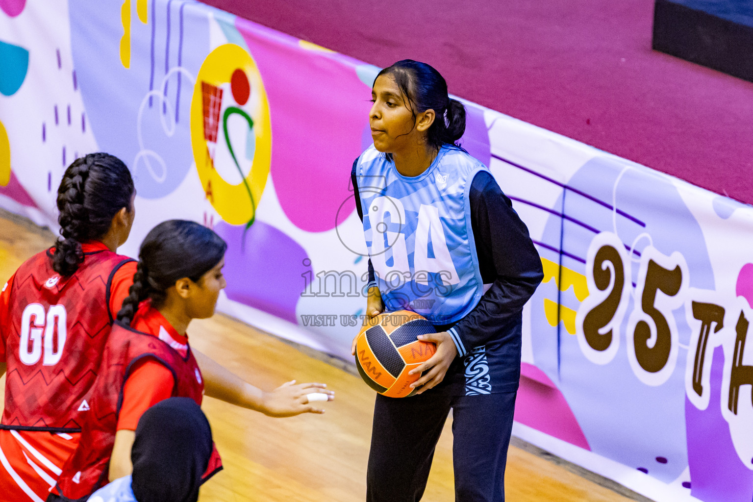 Day 10 of 25th Inter-School Netball Tournament was held in Social Center at Male', Maldives on Tuesday, 20th August 2024. Photos: Nausham Waheed / images.mv