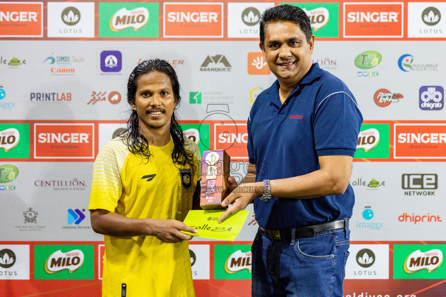 RRC vs MPL in the Semi Finals of Club Maldives Cup 2024 held in Rehendi Futsal Ground, Hulhumale', Maldives on Monday, 14th October 2024. 
Photos: Hassan Simah / images.mv