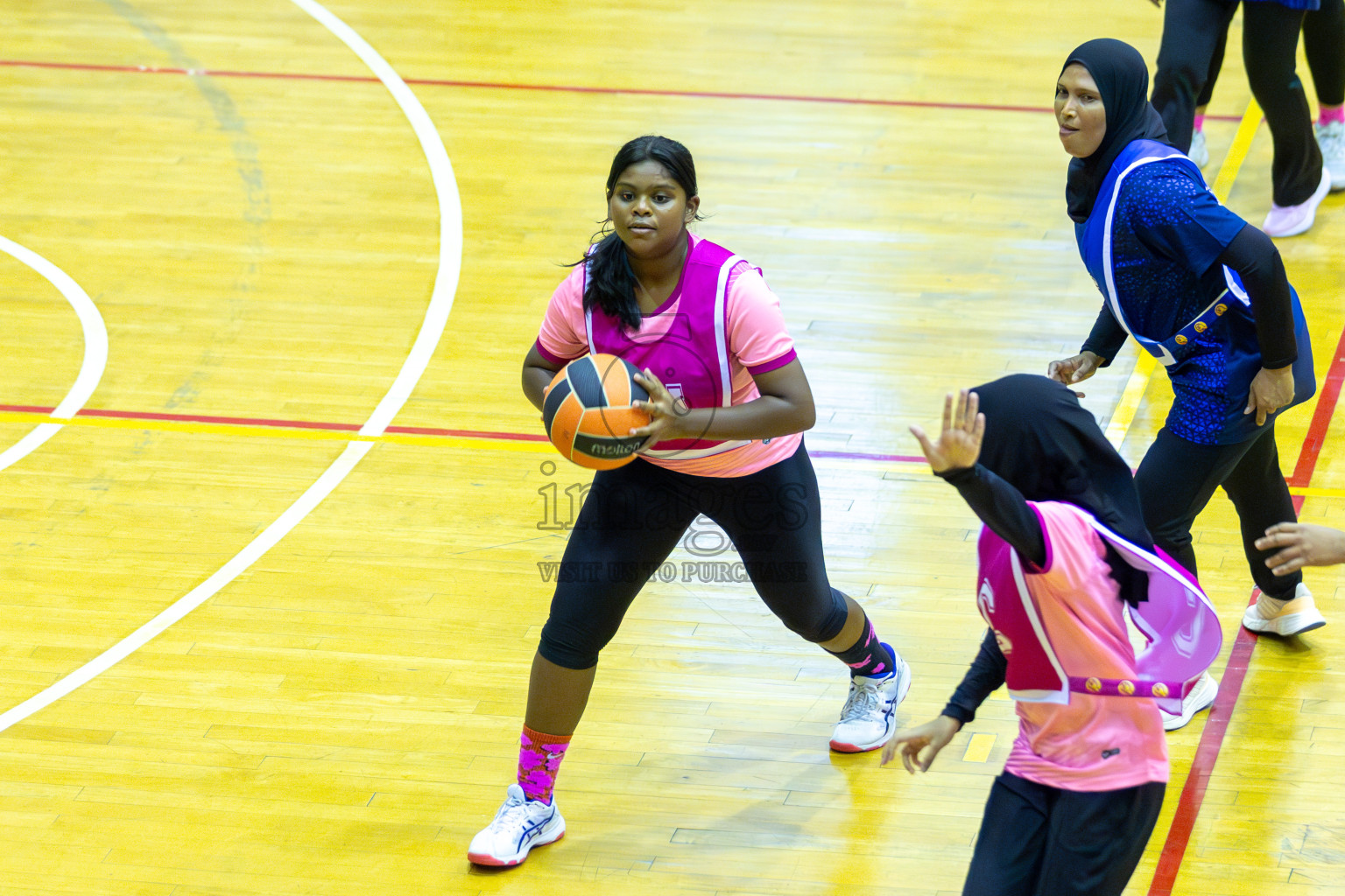 Day 4 of 21st National Netball Tournament was held in Social Canter at Male', Maldives on Saturday, 11th May 2024. Photos: Mohamed Mahfooz Moosa / images.mv