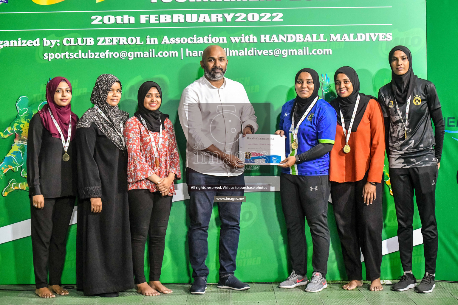 Final of Milo 6th Inter Office Handball Tournament 2022 - Photos by Nausham Waheed