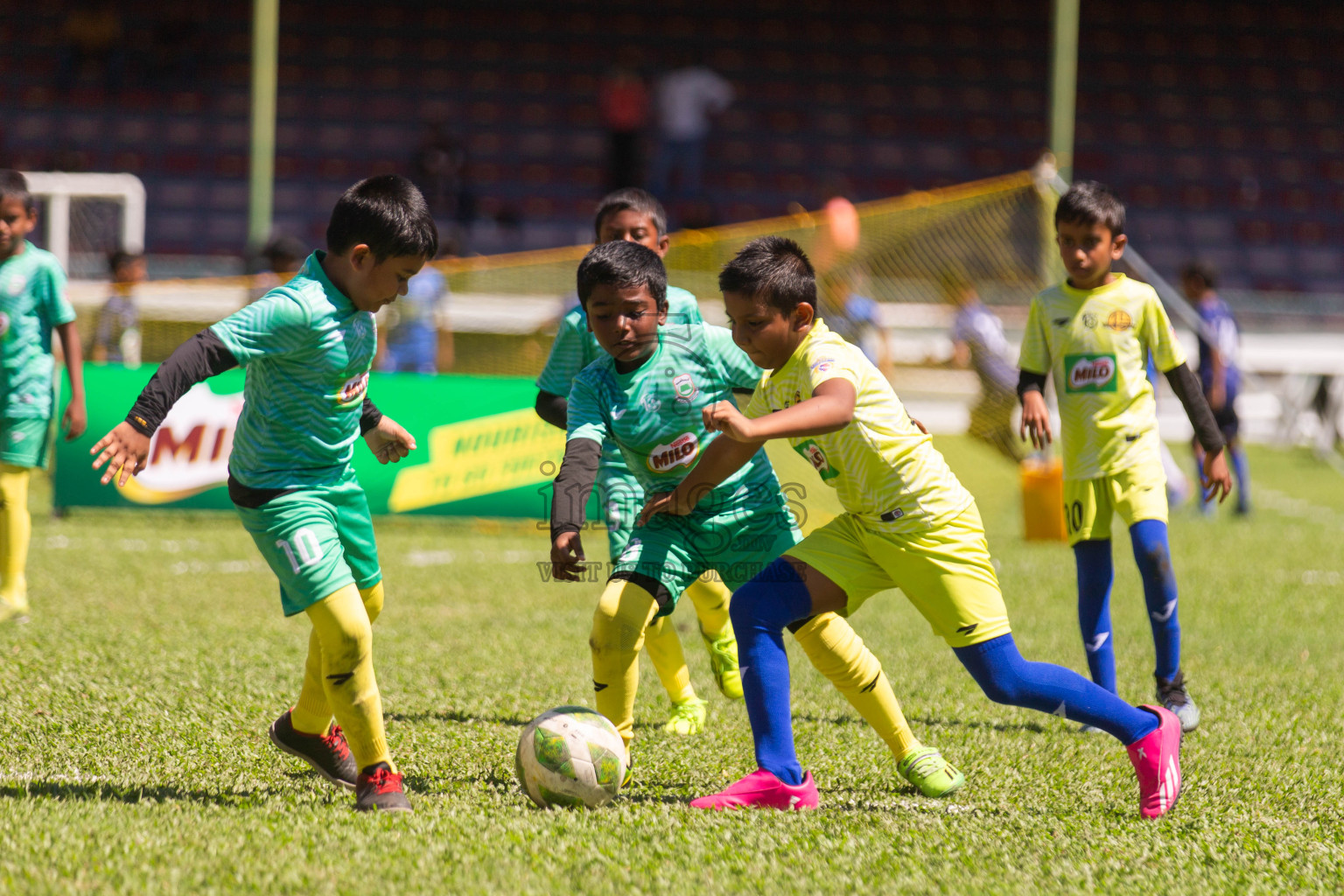 Day 1 of MILO Kids Football Fiesta was held at National Stadium in Male', Maldives on Friday, 23rd February 2024.