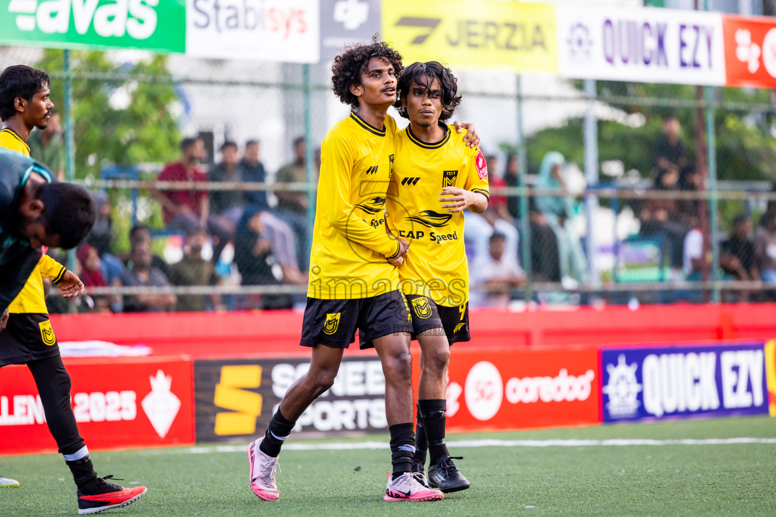 F Nilandhoo vs F Magoodhoo in Day 12 of Golden Futsal Challenge 2025 was held on Thursday, 16th January 2025, in Hulhumale', Maldives Photos: Nausham Waheed  / images.mv