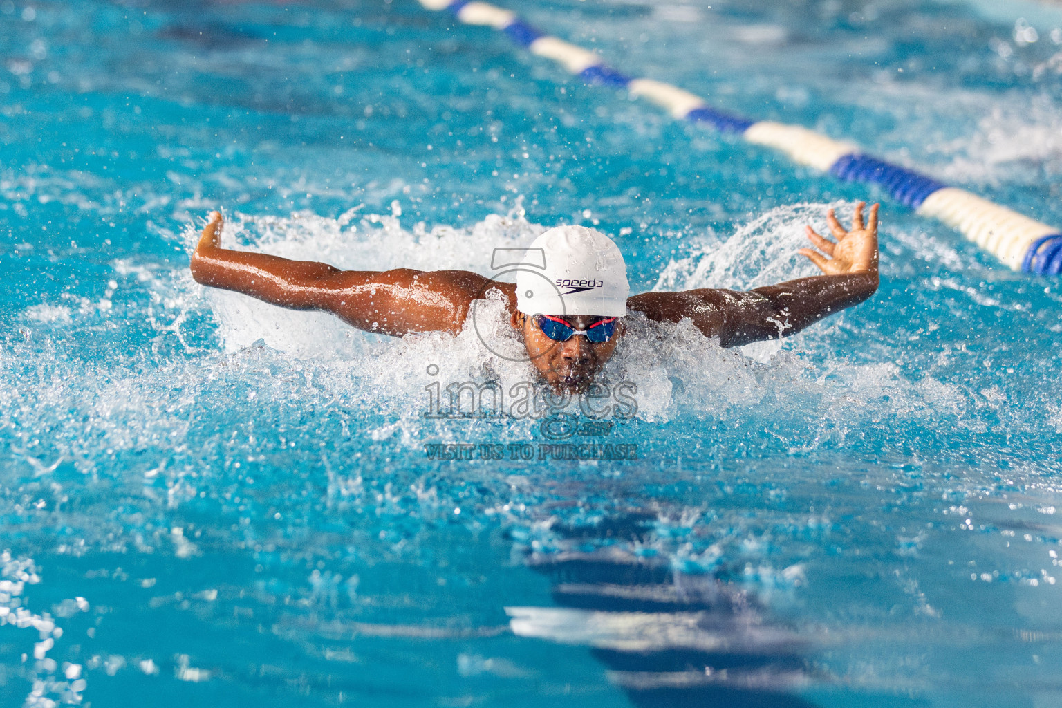 Day 3 of National Swimming Competition 2024 held in Hulhumale', Maldives on Sunday, 15th December 2024. 
Photos: Hassan Simah / images.mv