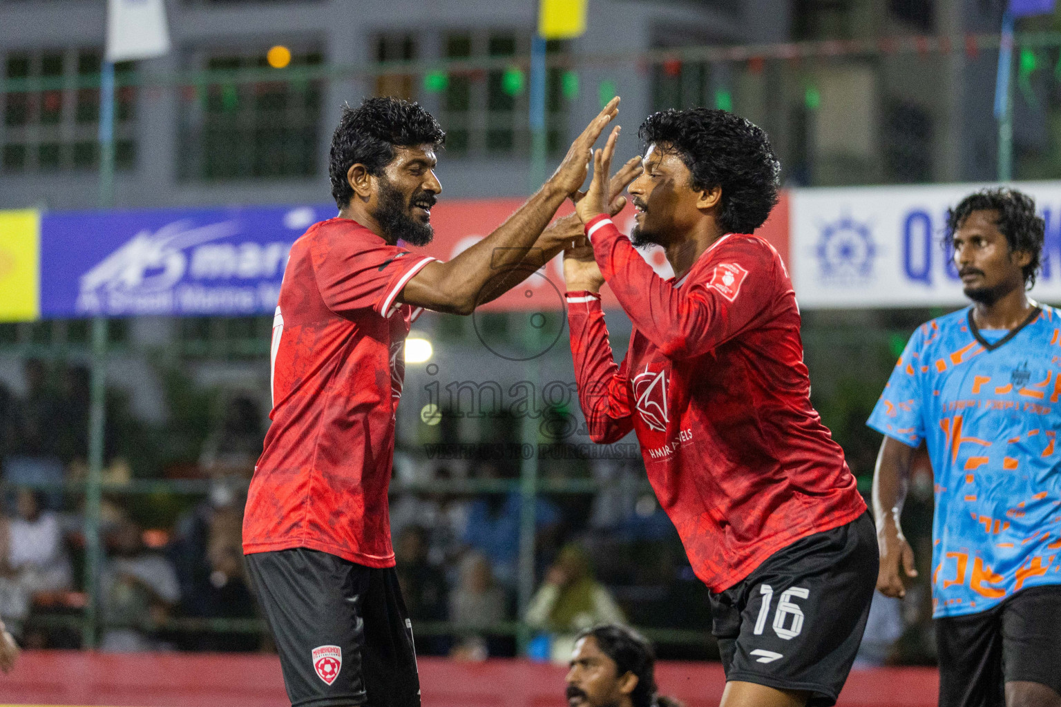 ADh Mahibadhoo vs ADh Hangnaameedhoo in Day 7 of Golden Futsal Challenge 2024 was held on Saturday, 20th January 2024, in Hulhumale', Maldives Photos: Nausham Waheed / images.mv