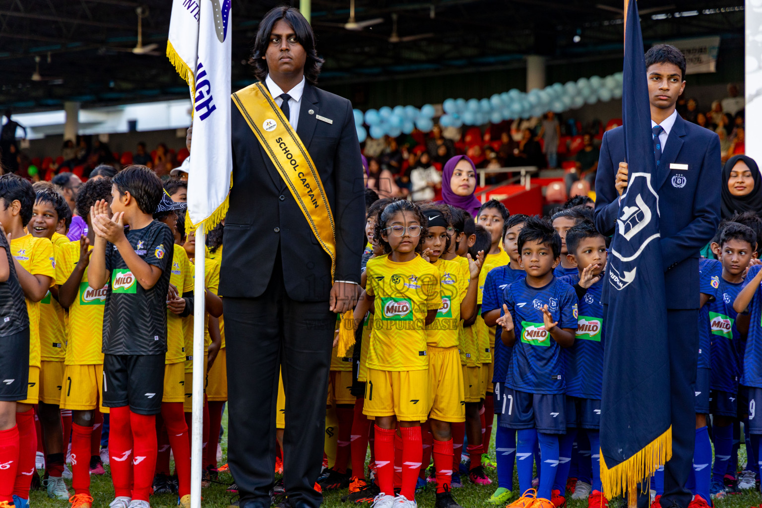 Day 2 of MILO Kids Football Fiesta was held at National Stadium in Male', Maldives on Saturday, 24th February 2024.