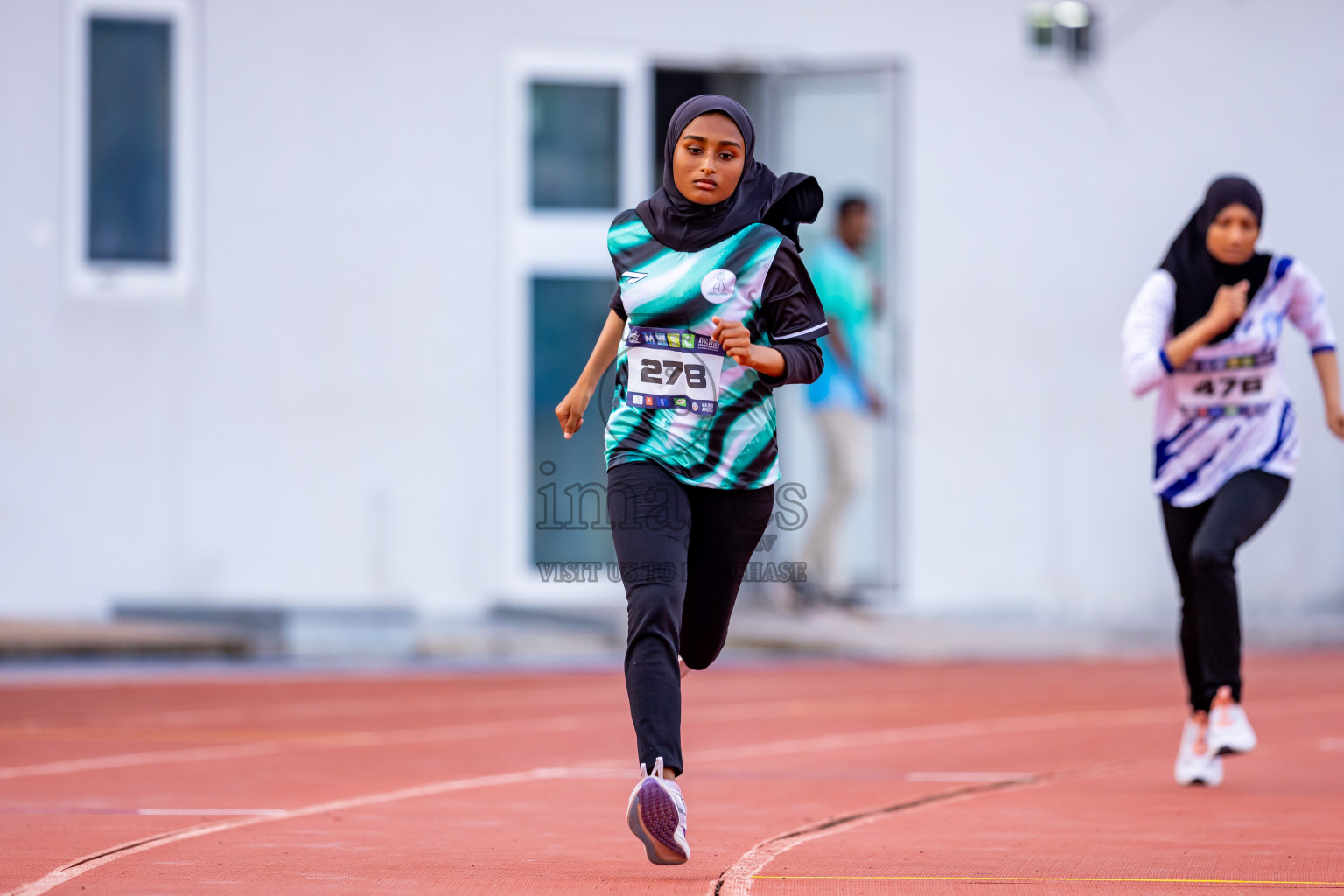 Day 5 of MWSC Interschool Athletics Championships 2024 held in Hulhumale Running Track, Hulhumale, Maldives on Wednesday, 13th November 2024. Photos by: Nausham Waheed / Images.mv