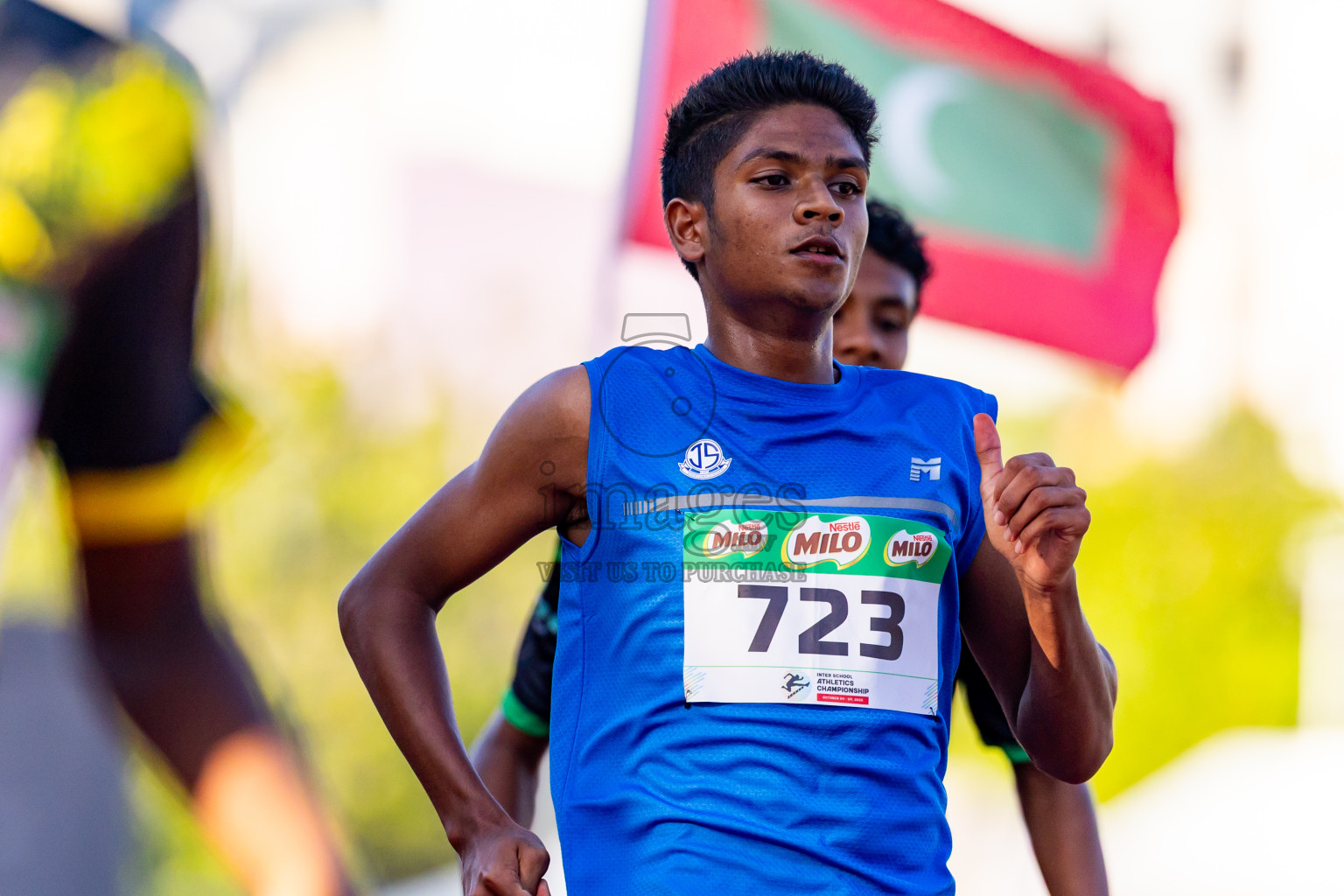 Day 2 of Inter-school Athletics Championship 2025 held in Ekuveni Synthetic Track, Male', Maldives on Tuesday, 07th October 2025. Photos by: Nausham Waheed / Images.mv