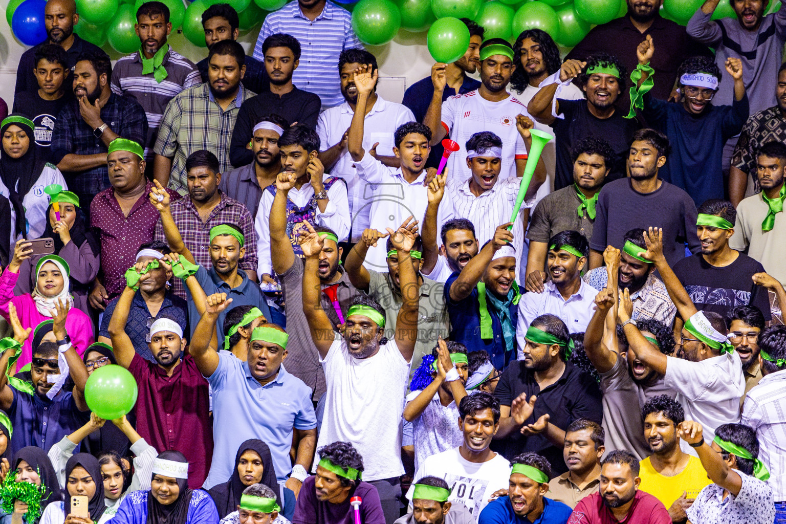 Finals of Interschool Volleyball Tournament 2024 was held in Social Center at Male', Maldives on Friday, 6th December 2024. Photos: Nausham Waheed / images.mv