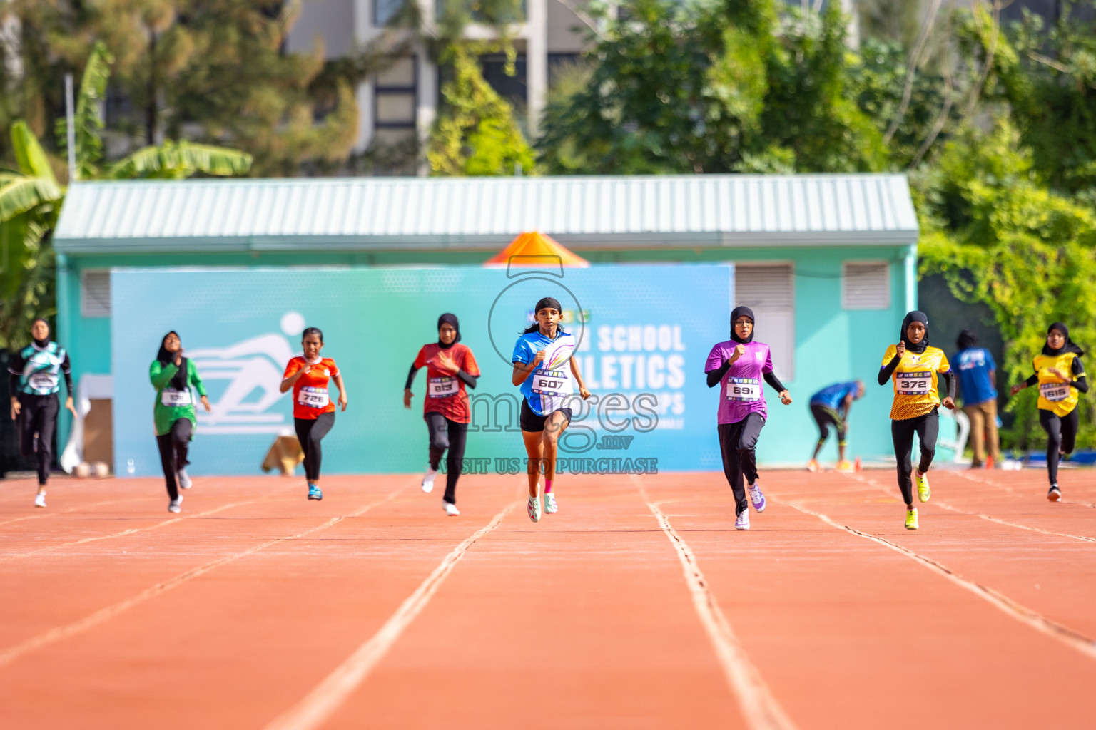 Day 4 of MWSC Interschool Athletics Championships 2024 held in Hulhumale Running Track, Hulhumale, Maldives on Tuesday, 12th November 2024. Photos by: Raaif Yoosuf / Images.mv