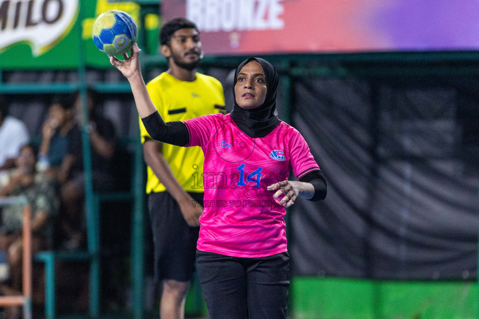 Day 18 of 10th National Handball Tournament 2023, held in Handball ground, Male', Maldives on Sunday, 17th December 2023 Photos: Nausham Waheed/ Images.mv